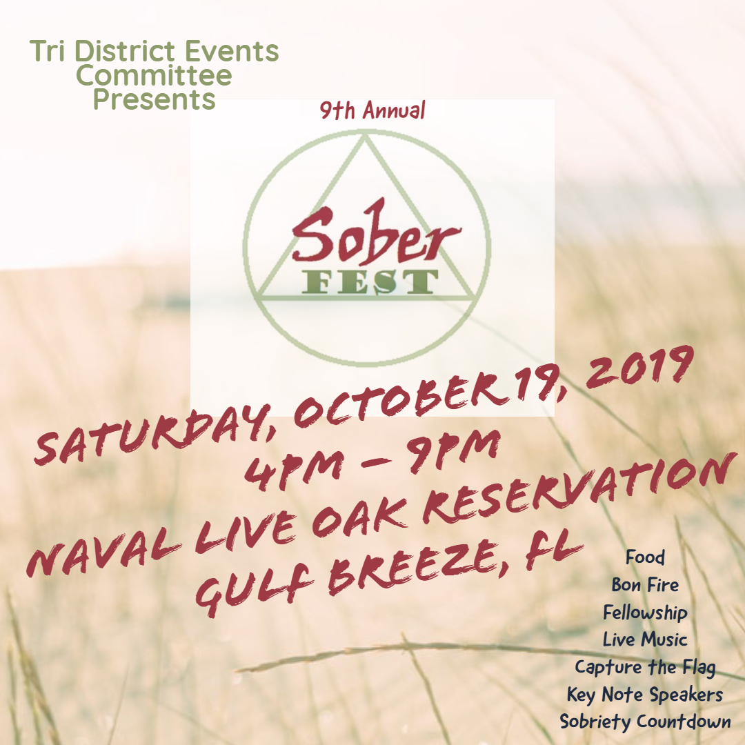 Sober Fest Flyer The Official TriDistrict Intergroup AA Website